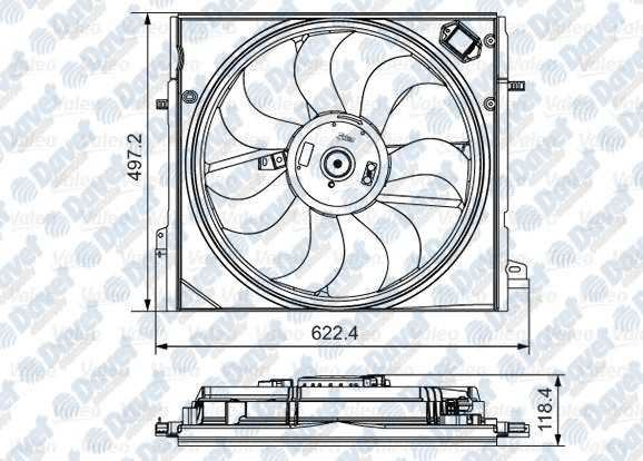VALEO 698582 Fan Motoru Nissan Qashqai 13->